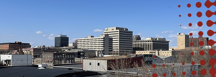 Buildings in downtown Canton, OH