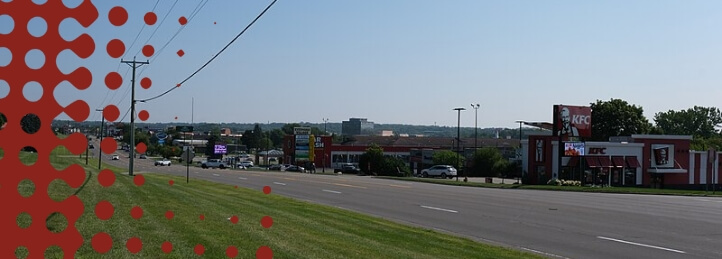 Highway road in Canton, OH